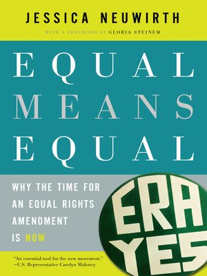cover image of Equal Means Equal